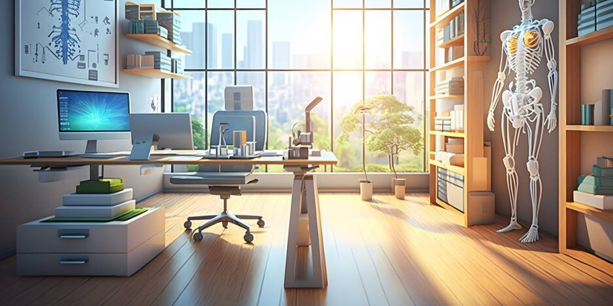 Medical office of the future. Neural network AI generated