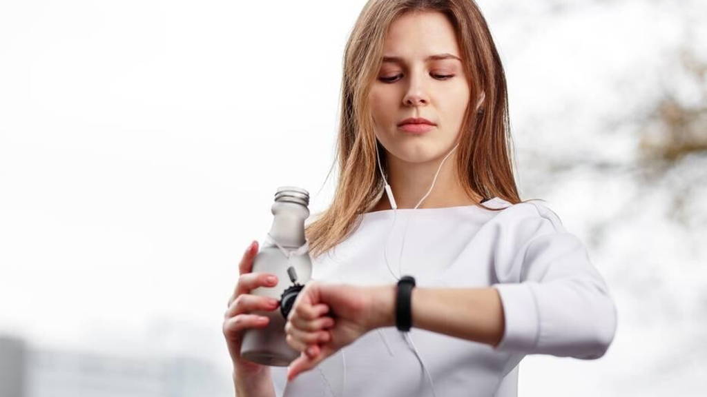 Vrouw-wearable-sporten