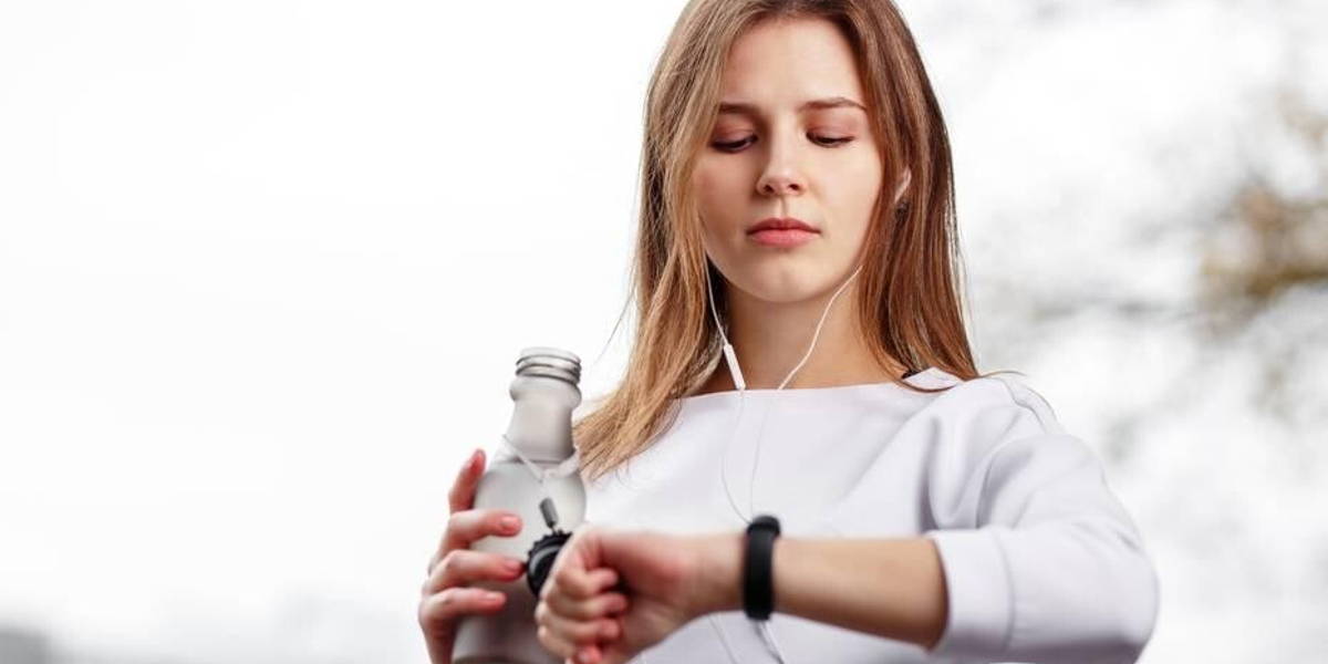 Vrouw-wearable-sporten