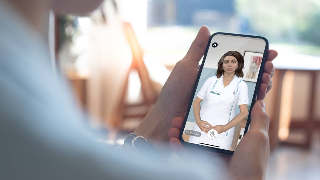 Virtuele zorgverlener ondersteunt patiënten met heup- en knieartrose
