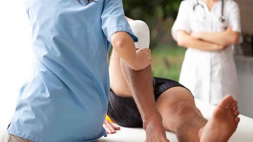 Rehabilitation of broken leg