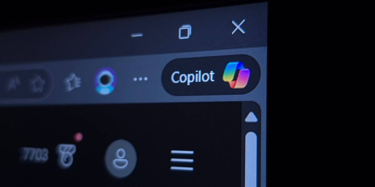 Copilot knop in browser