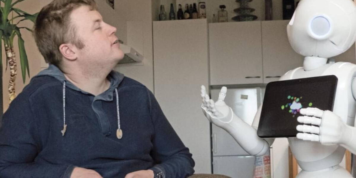 Robot op weg naar vaste plek  in zorgteam