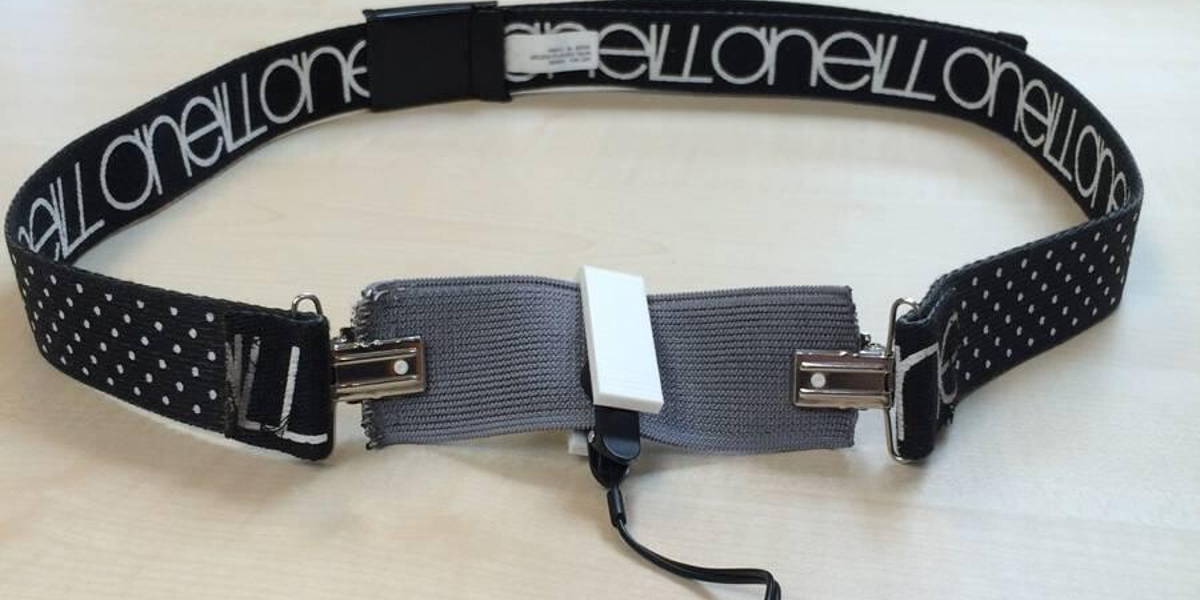 Een ademhalingssensor geoptimaliseerd voor draagcomfort