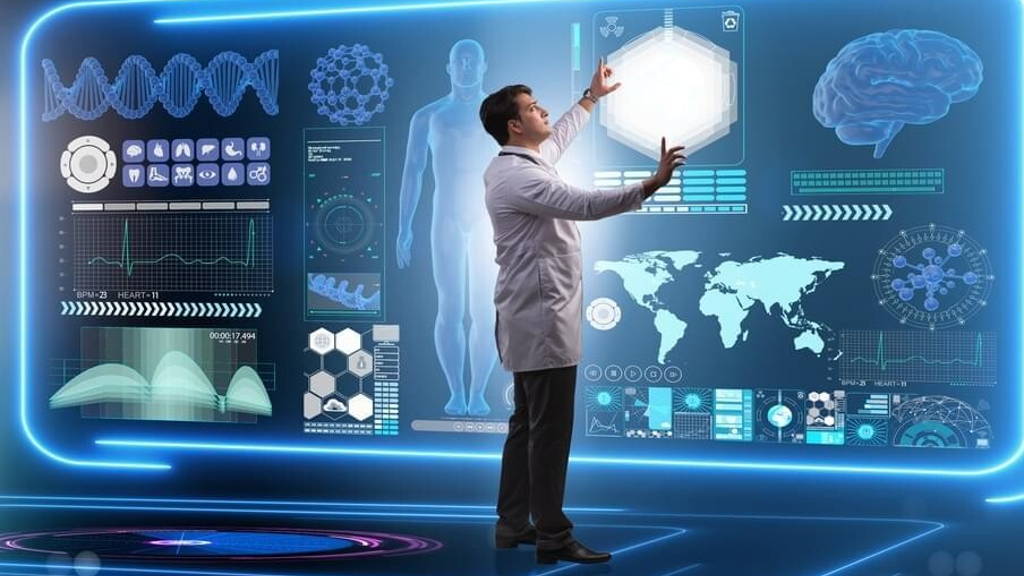 Team of doctor in remote diagnostics examination concept