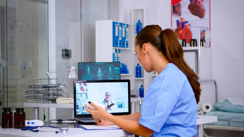 Medical-Student-Talking-During-412875844