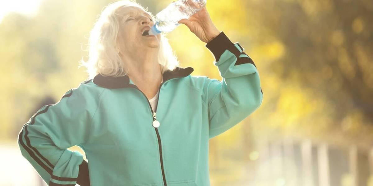 Senior Woman Jogging Outdoors
