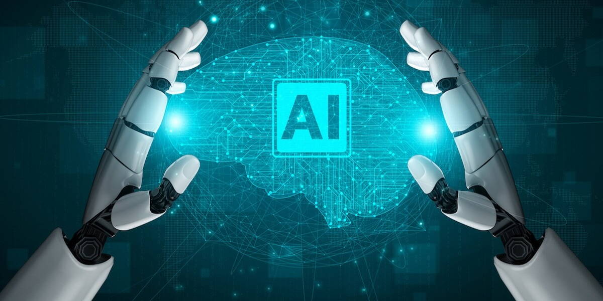 Future artificial intelligence robot and cyborg.