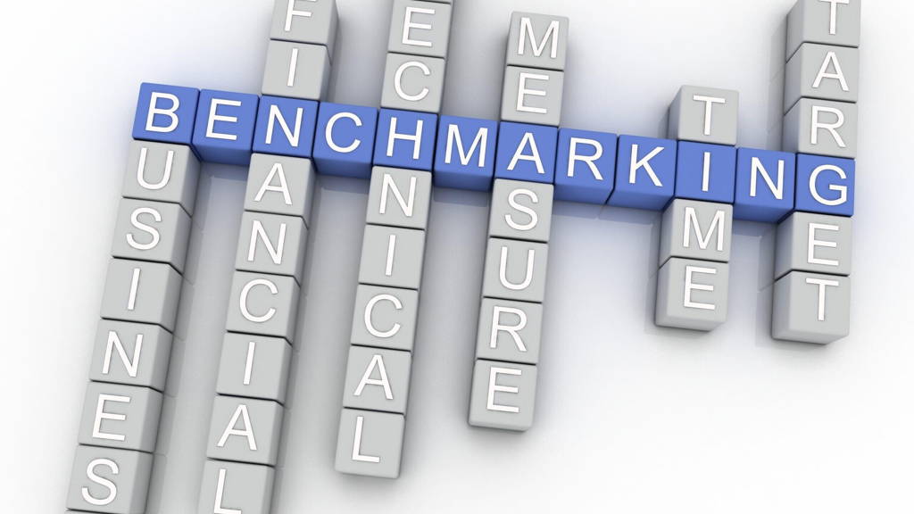 3d image Benchmarking issues concept word cloud background