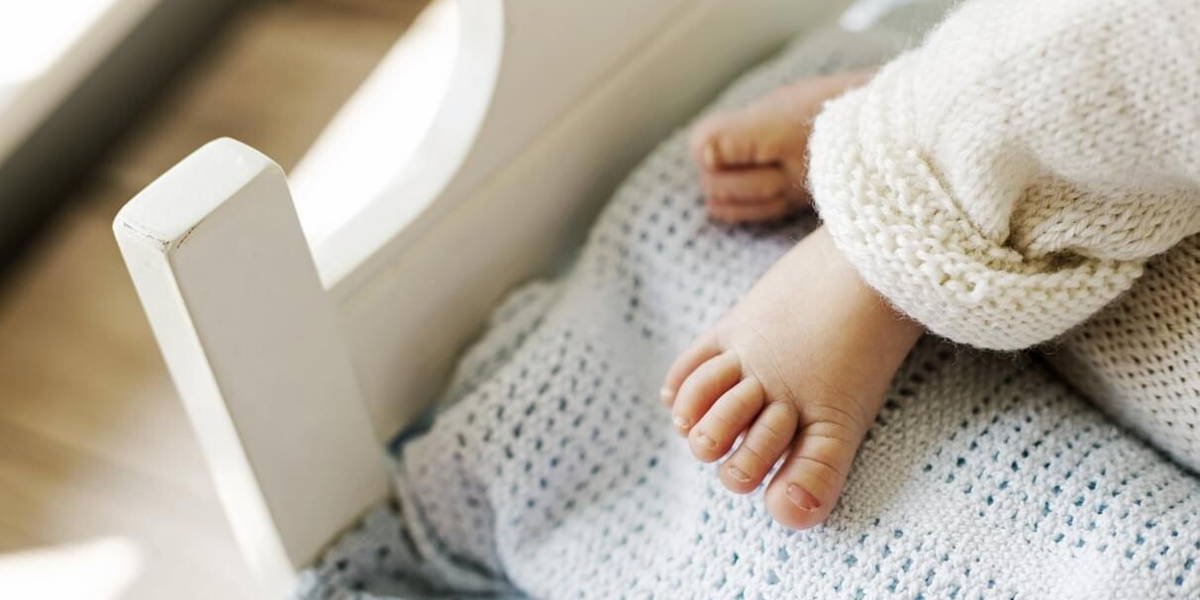 Newborn baby's cute little foot