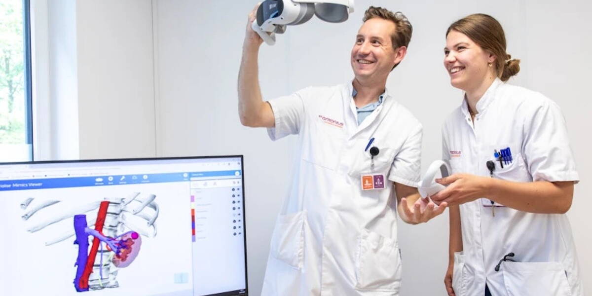 VR-bril voor nierkanker bij St. Antonius Ziekenhuis Nieuwegein