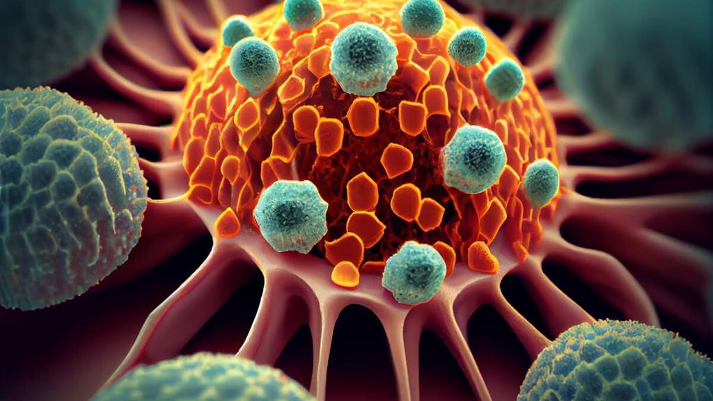 papilloma skin cancer disease illustration Generative AI