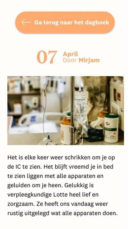 Voorbeeld Post-IC dagboek