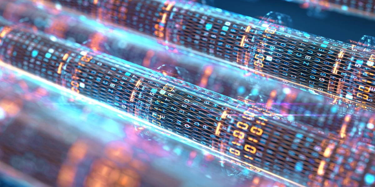 Concept image of cables and connections for data transfer in the digital world.3d rendering.