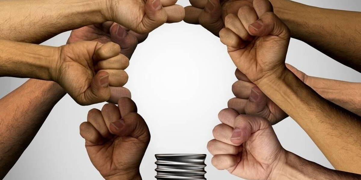 Samenwerking-ontwerp-idee