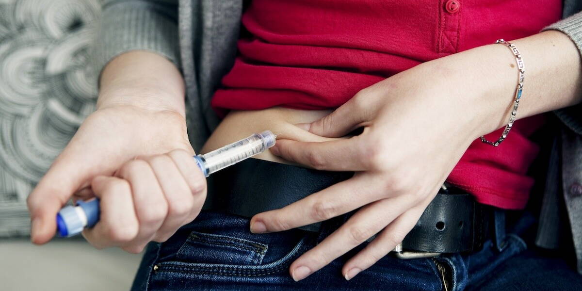 Diabetes insuline spuit