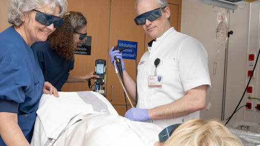 Nieuwe techniek met laser bij kleine blaastumoren