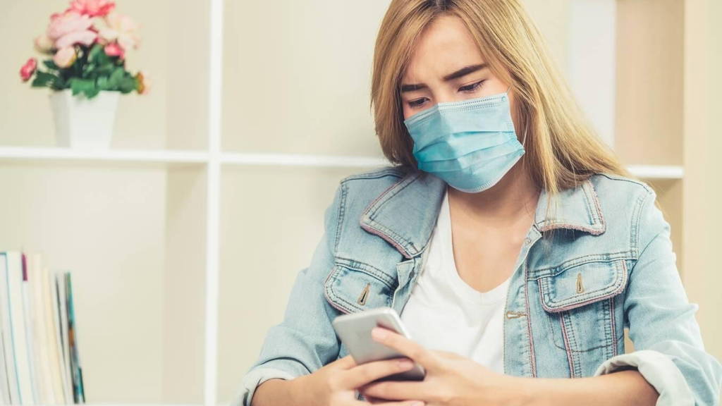 Corona-app-vrouw